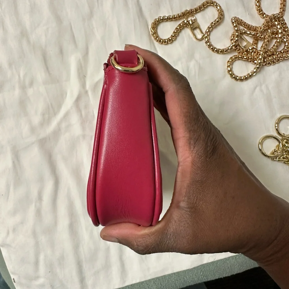 NWOT Authentic Dress Up My Purse wristlet/pouch in hot pink - Picture 9 of 9